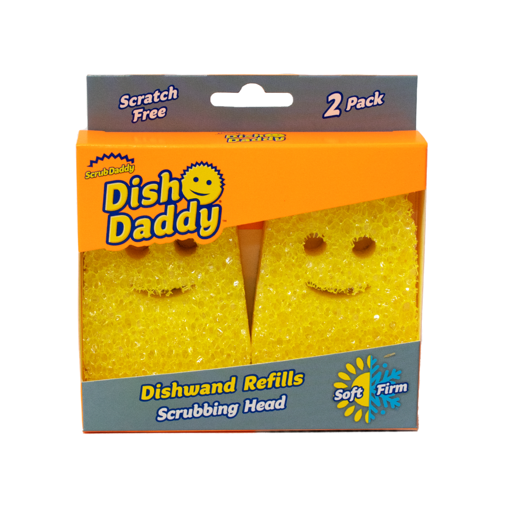 Scrub Daddy Dish Daddy Self Standing Dishwand (Grey/Yellow